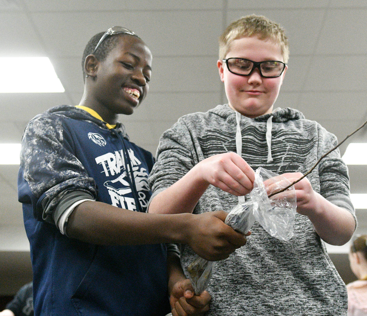 Students wrap trees, give back to the community